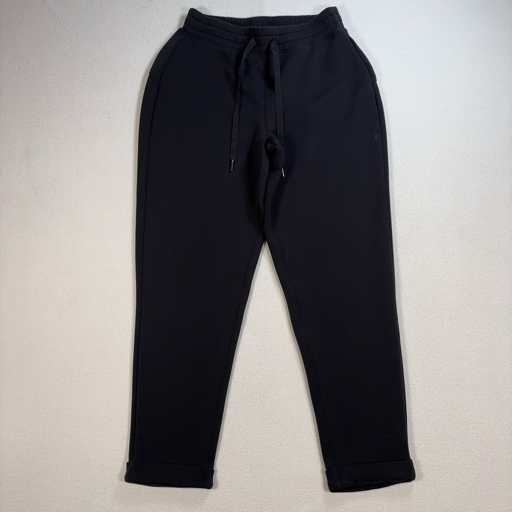 Spanx AirEssentials Tapered Pants Women's M Black‎ Relaxed Stretch Silky Comfort
